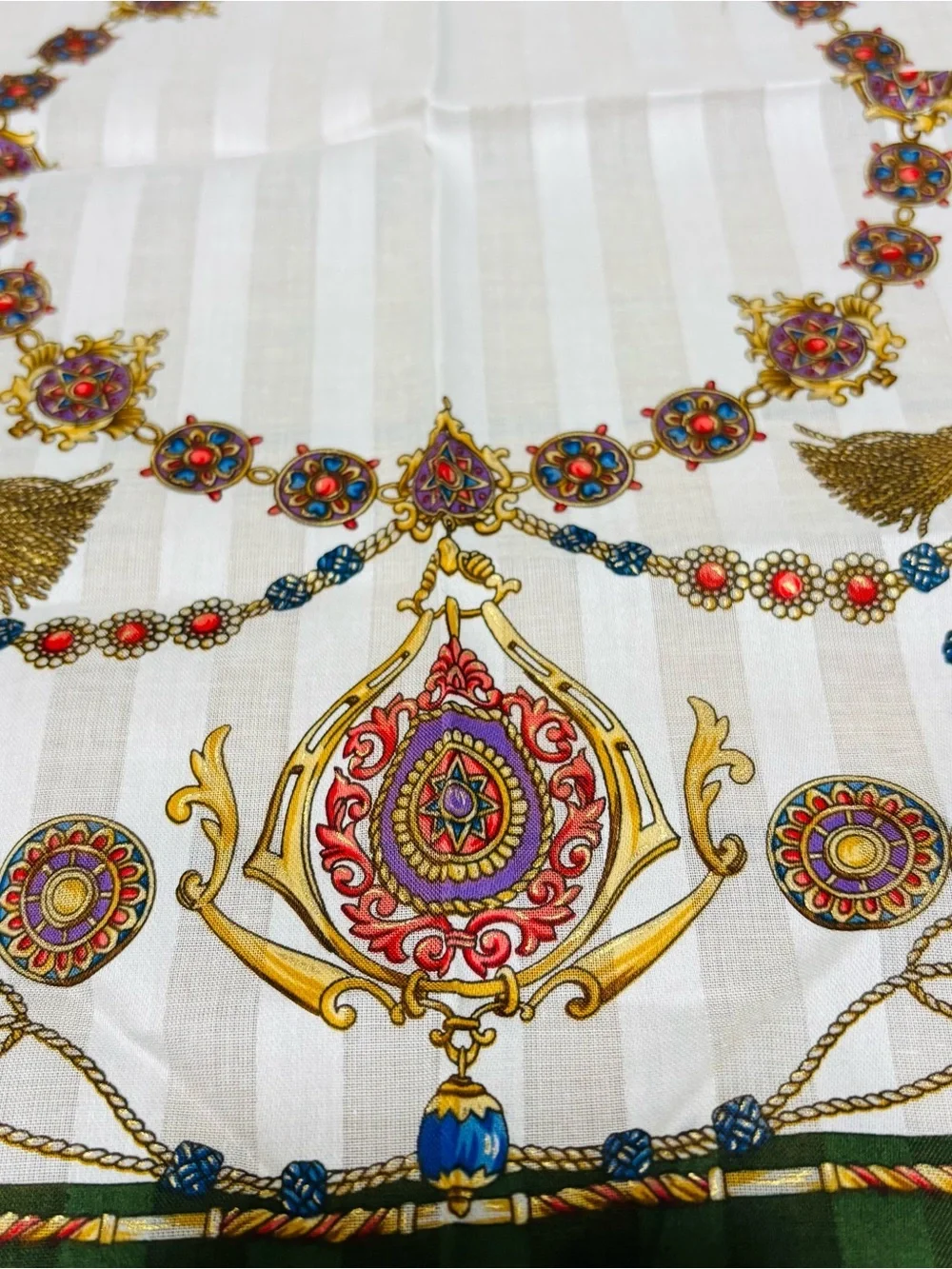 Roberta Di Camerino 100% Cotton Multicolor Handkerchief/Bandana/Scarf 45cm 18”